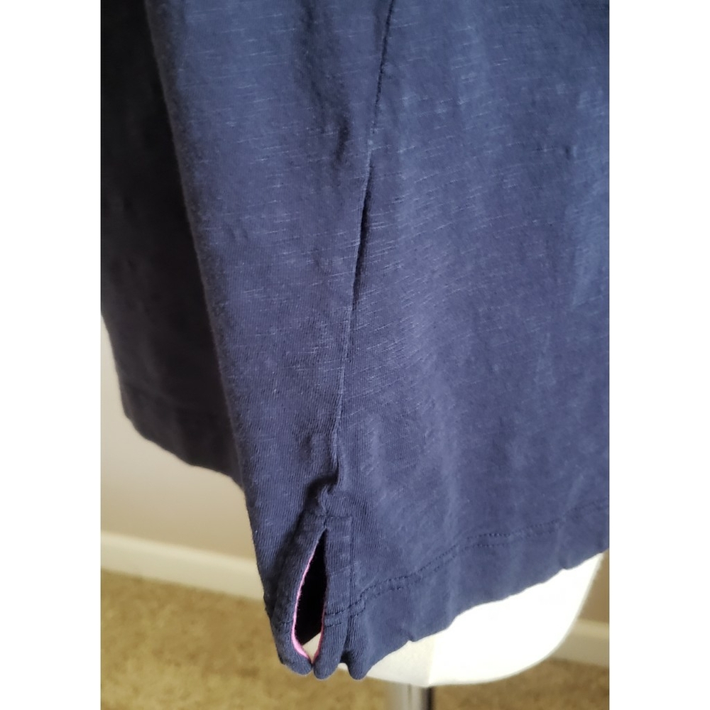Boden Navy Top Balloon Sleeve Casual Flowy Comfy Y2K Pullover Womens Sz. L - Picture 5 of 10